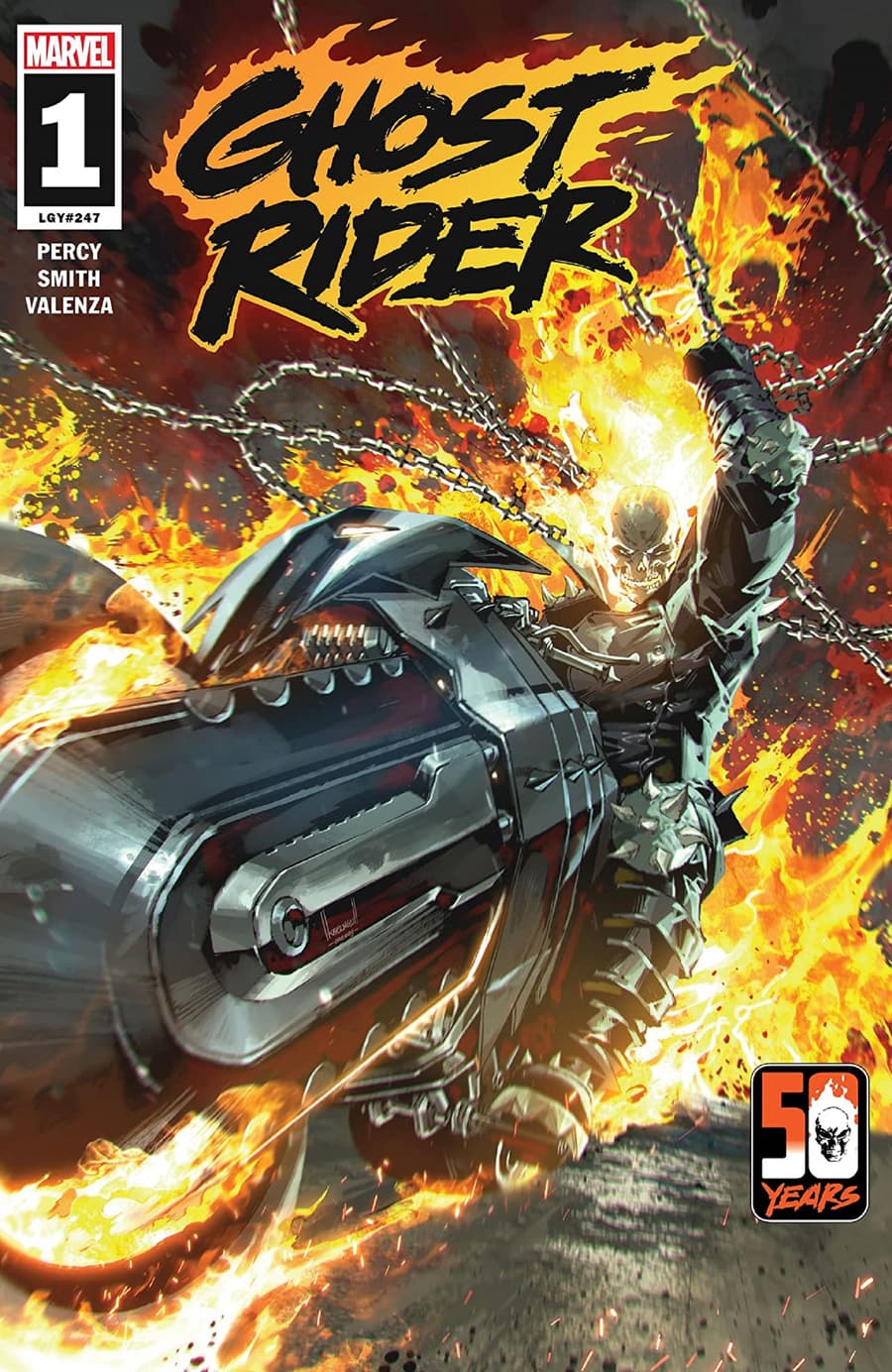 Cover to GHOST RIDER (2022) #1 by Kael Ngu.