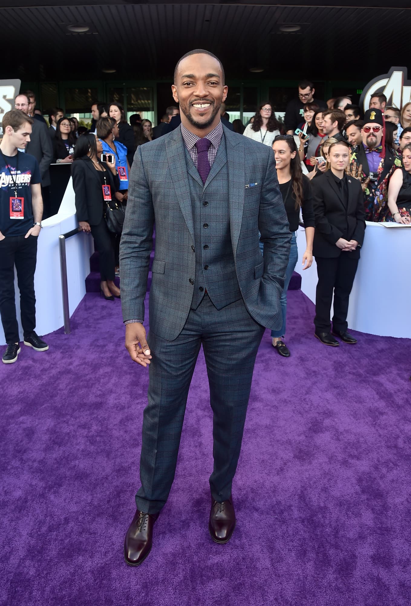 Anthony Mackie arrives at the Avengers: Endgame World Premiere