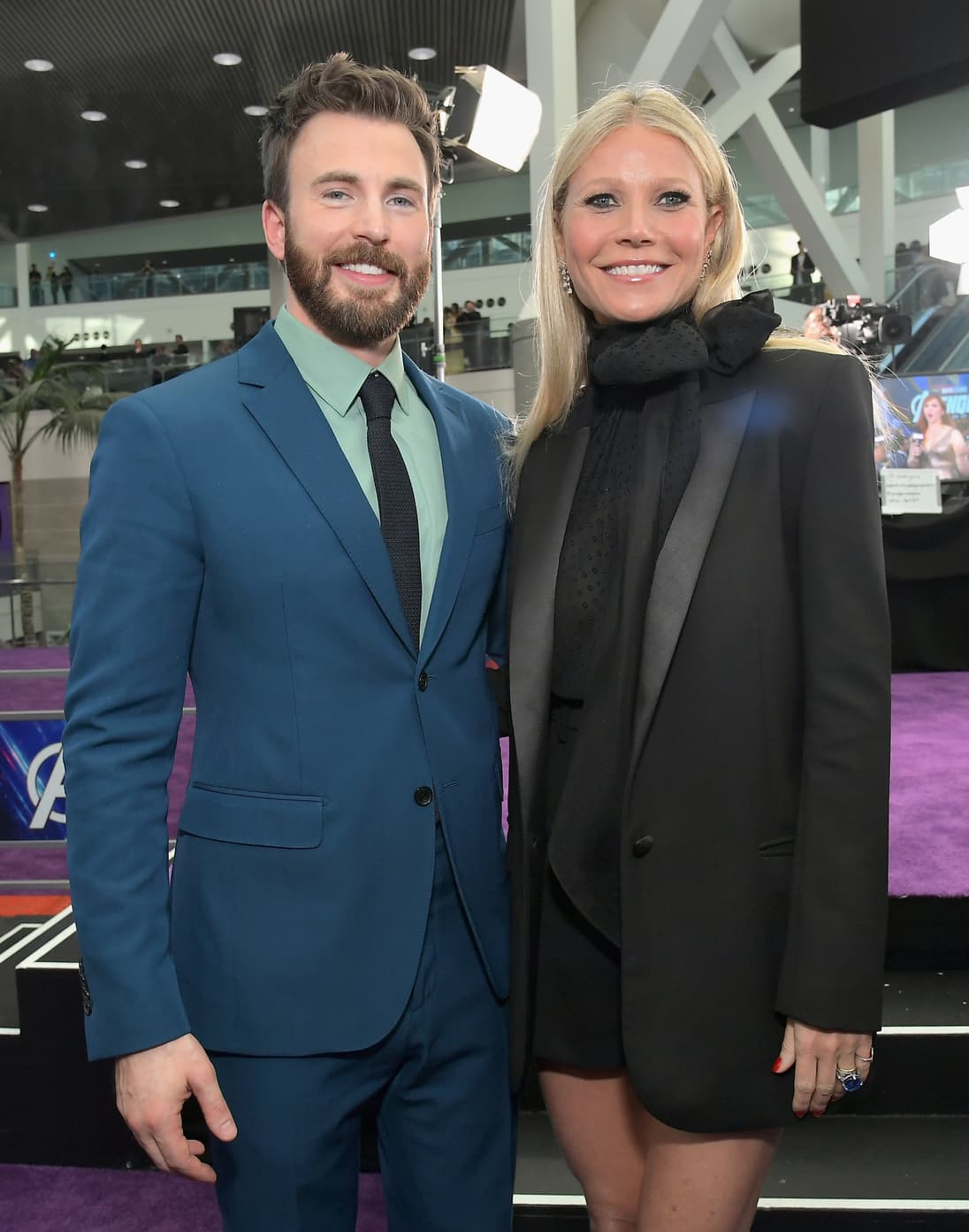 Chris Evans and Gwyneth Paltrow arrive at the Avengers: Endgame World Premiere