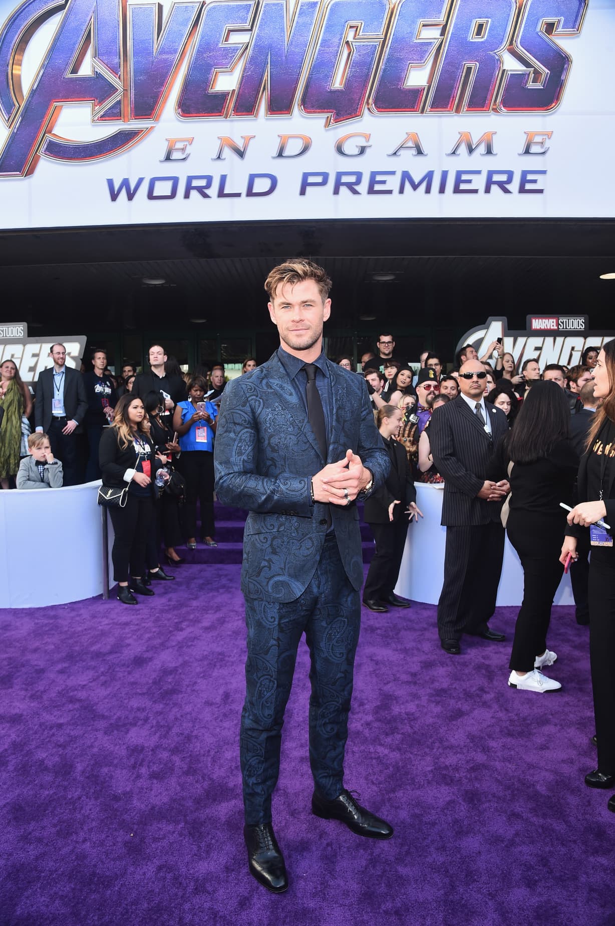 Chris Hemsworth arrives at the Avengers: Endgame World Premiere