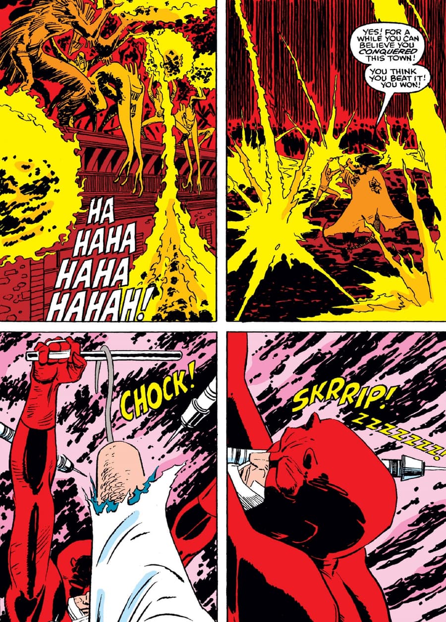 Daredevil versus Mephisto’s demons in DAREDEVIL (1964) #265.