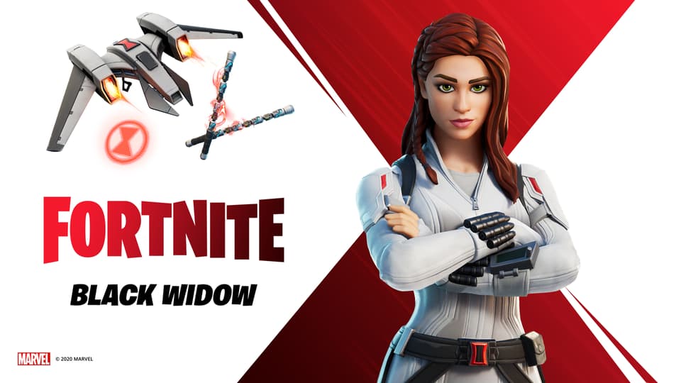 Black Widow Avengers Fortnite Black Widow Arrives In Fortnite Marvel