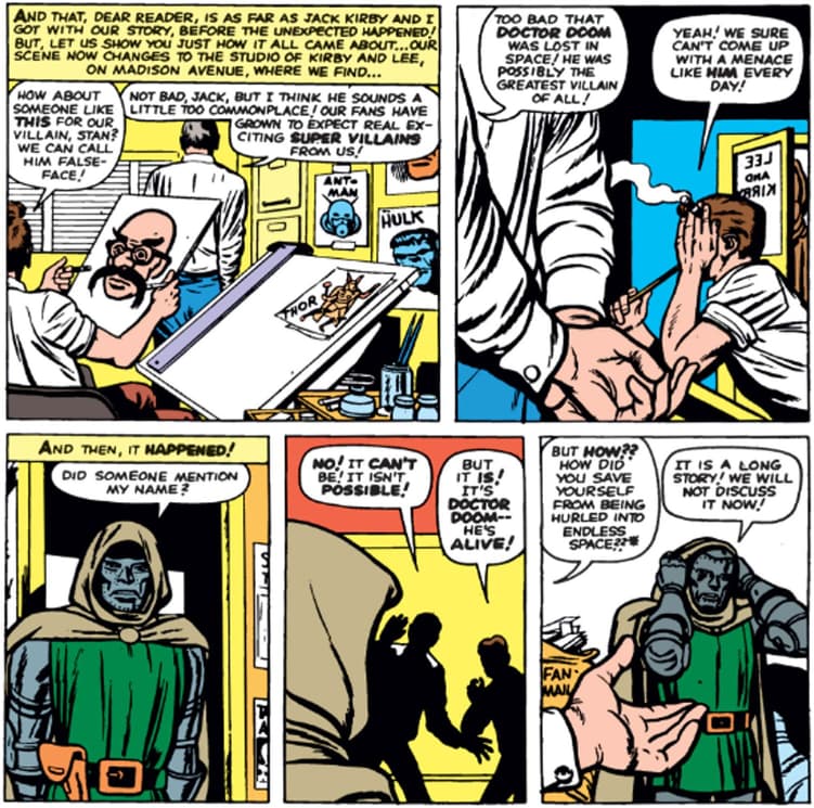FANTASTIC FOUR (1961) #10 panel by Stan Lee and Jack Kirby