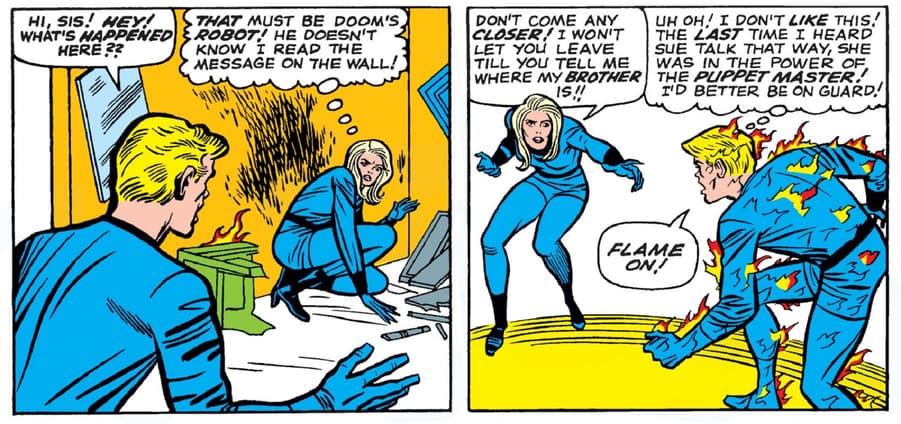 Invisible Woman and Human Torch may start a fight!