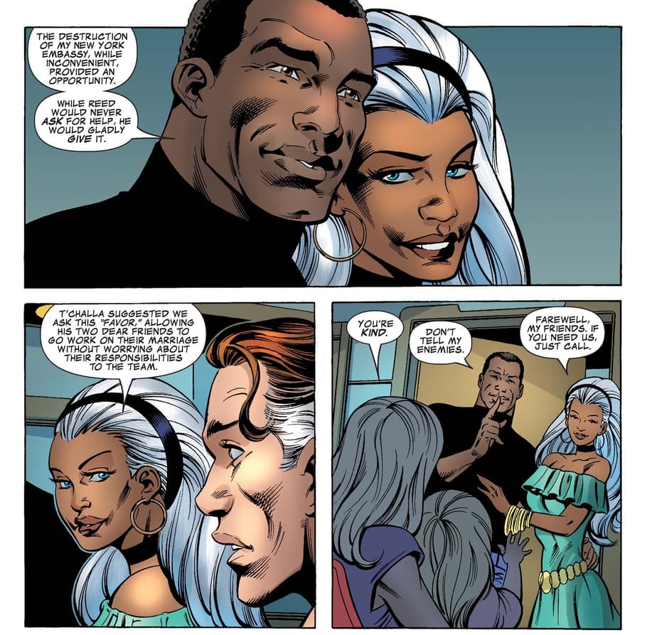 Storm and Black Panther agree to lead the Fantastic Four.