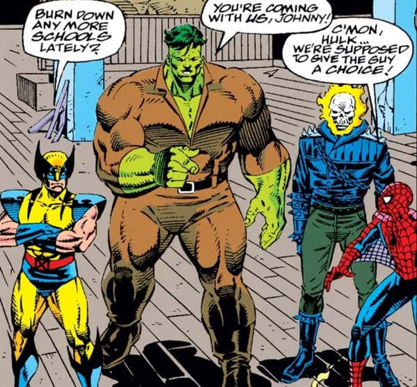 FANTASTIC FOUR #374 panel by Tom Defalco and Paul Ryan