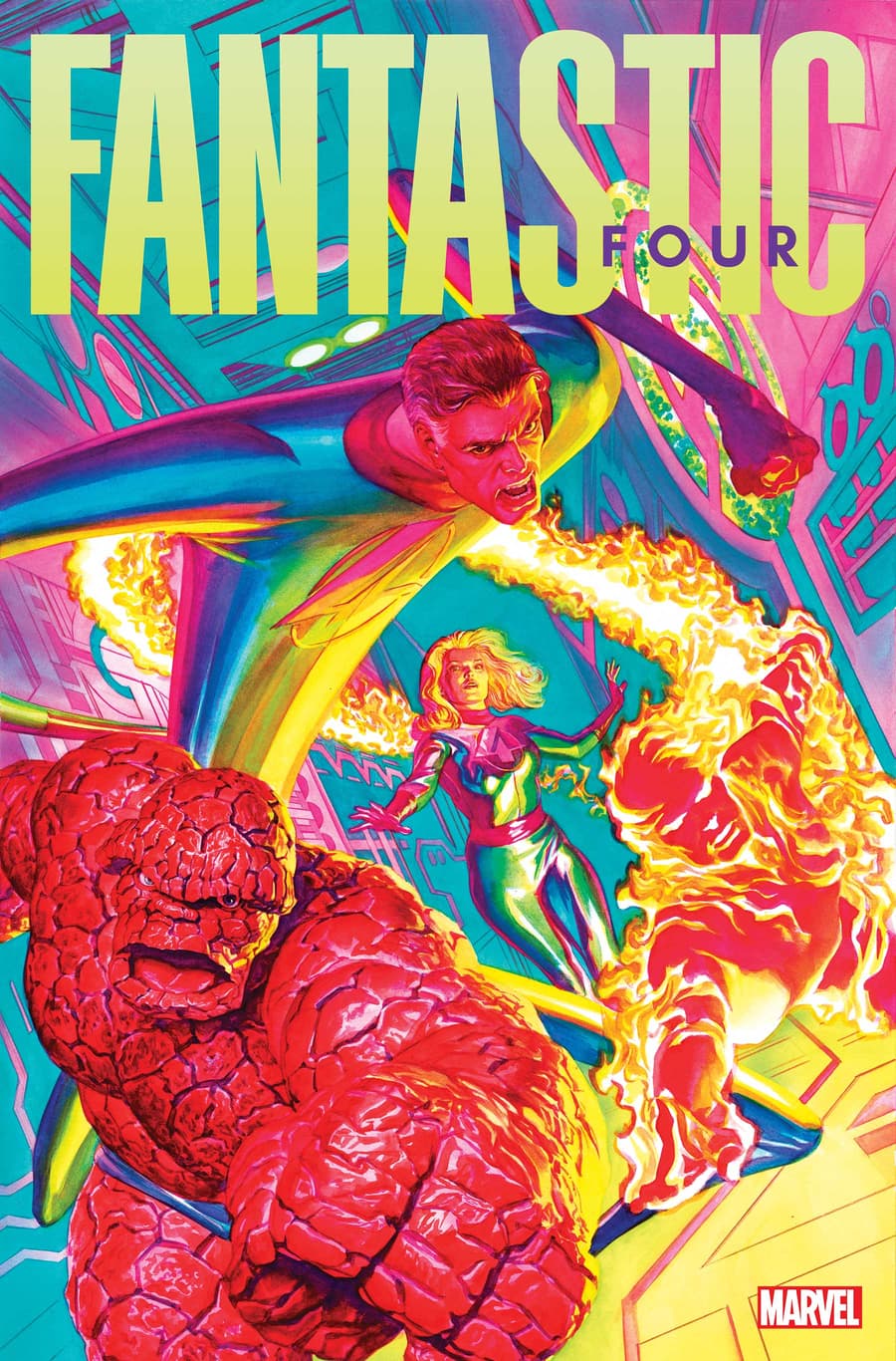 Alex Ross portada Fantastic Four (2022) #1