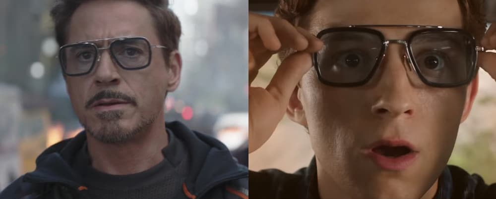Tony and Peter glasses