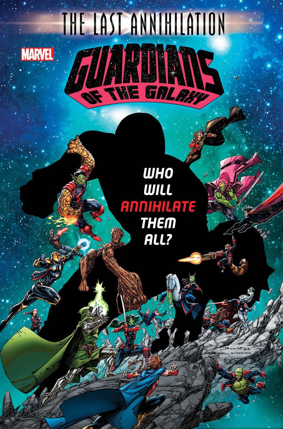 GUARDIANS OF THE GALAXY #16 cover by Brett Booth