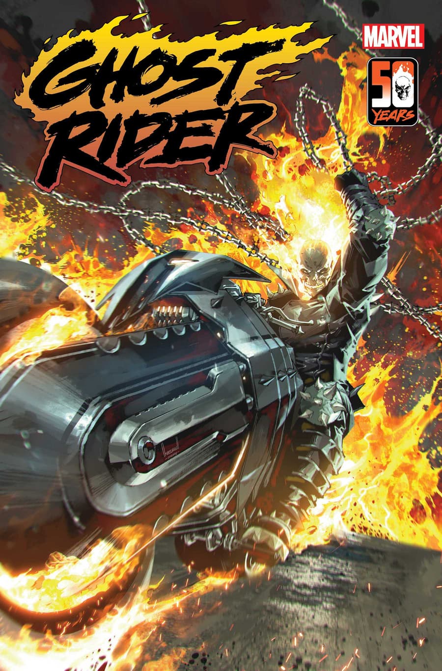 GHOST RIDER #1 cover by Kael Ngu