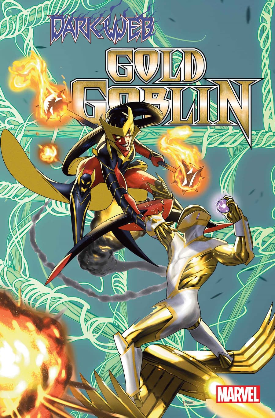 Cover to GOLD GOBLIN #3 by Taurin Clarke.