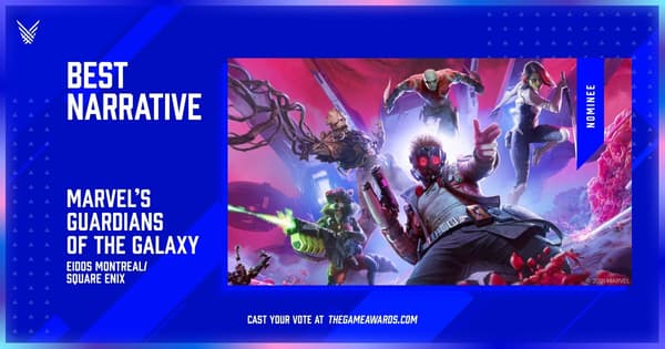 Marvel's Guardians of the Galaxy Nominated for Best Narrative The Game Awards 2021