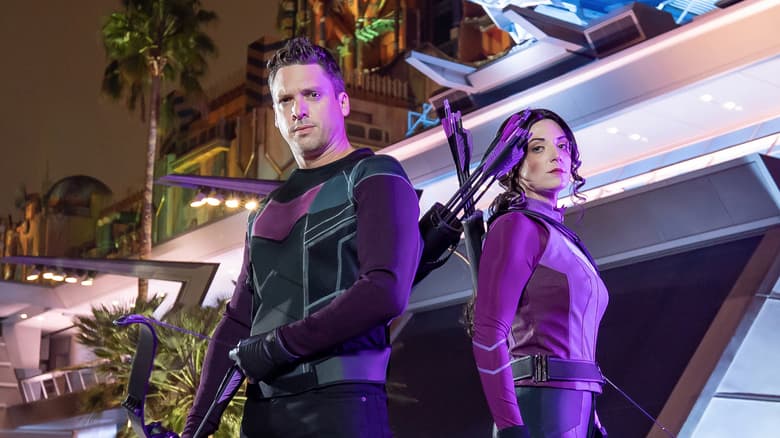 Clint Barton and Kate Bishop Arrive at Avengers Campus at Disney California Adventure Park - Marvel Entertainment