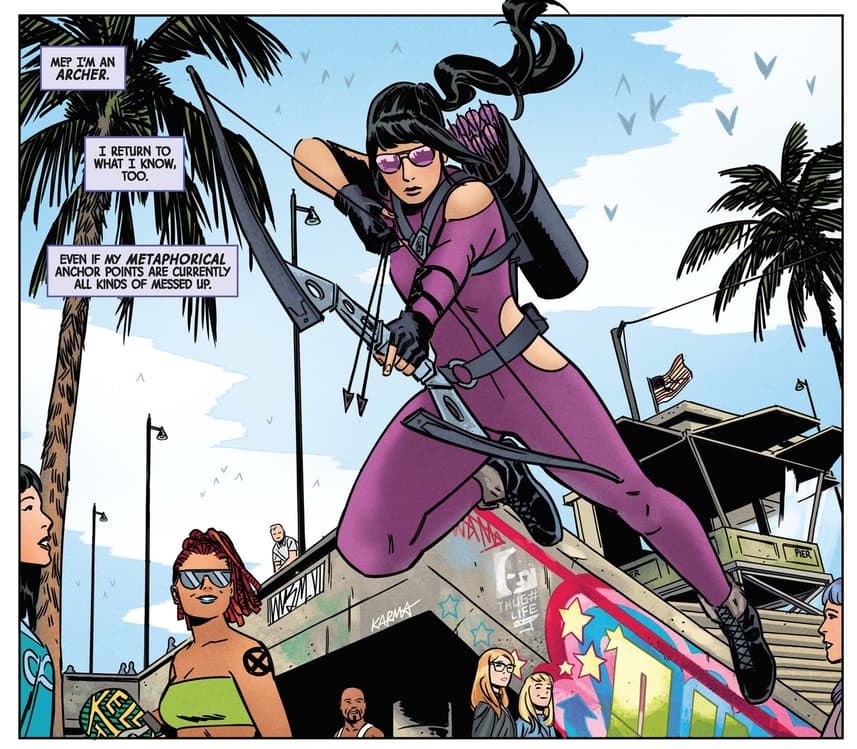 Hawkeye takes on Venice Beach.