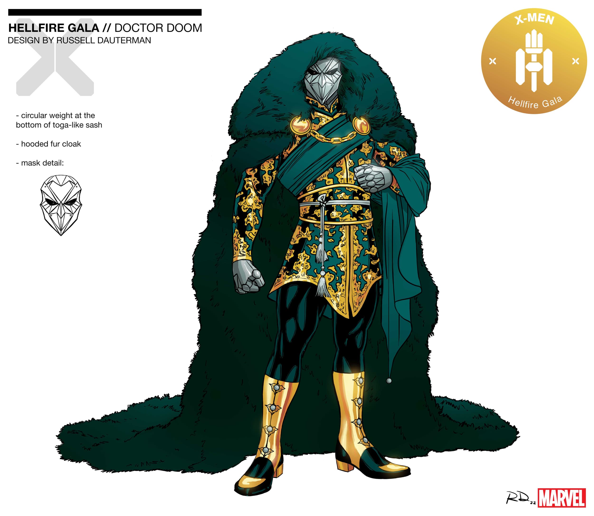 Doctor Doom Hellfire Gala 2022 Design by Russell Dauterman
