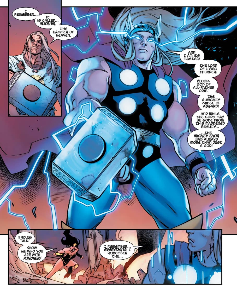 Thor Odinson remembers in HEROES REBORN #6.