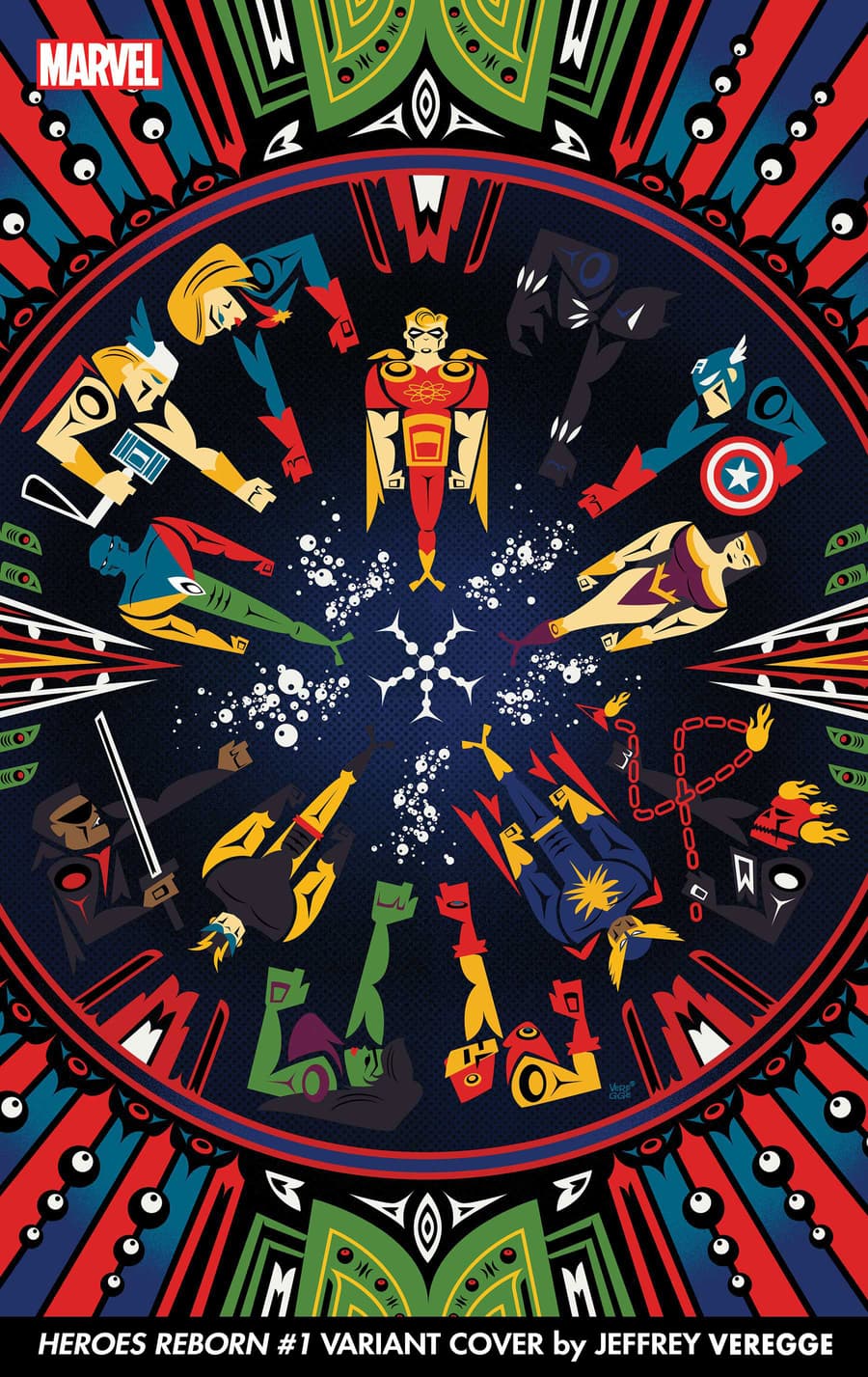 Jeffrey Veregge Heroes Reborn Variants
