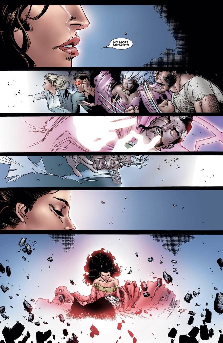 HOUSE OF M (2005) #7 page by Brian Michael Bendis and Olivier Coipel