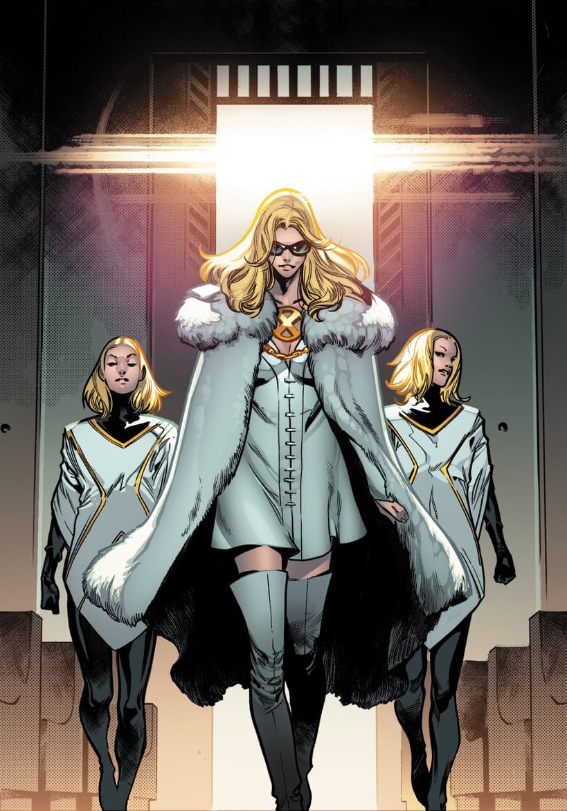 HOUSE OF X #3 interior art by Pepe Larraz with colors by Marte Gracia