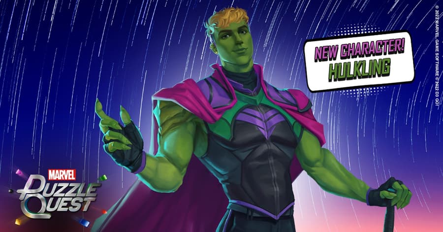Hulkling joins MARVEL Puzzle Quest