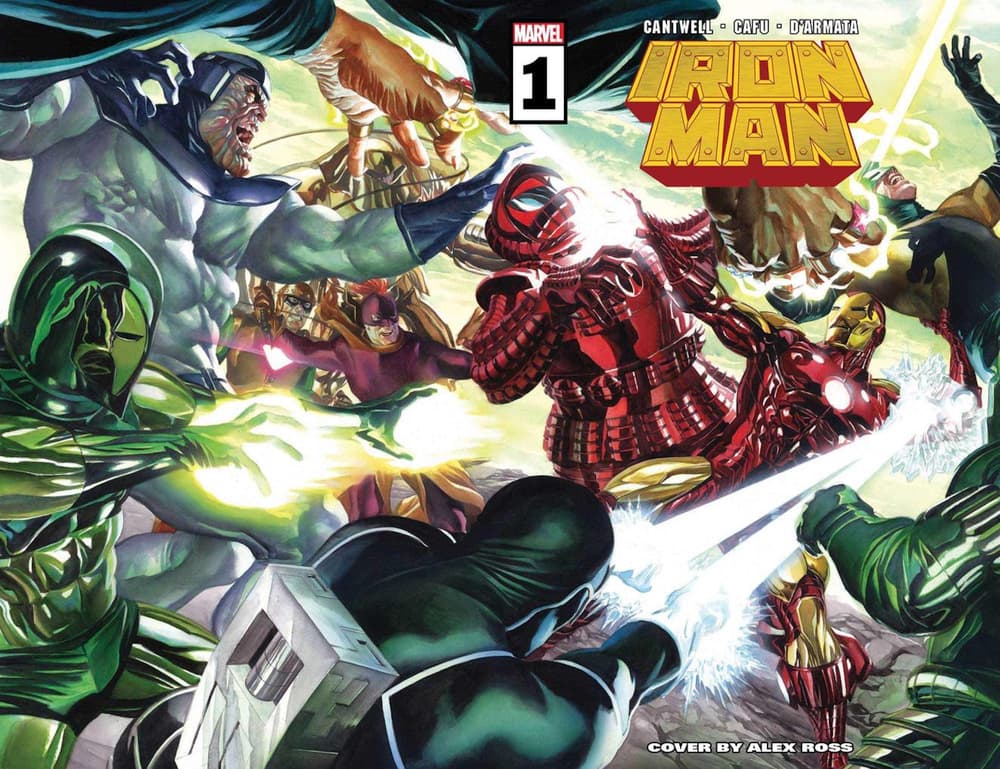 IRON MAN #1 cover by Alex Ross