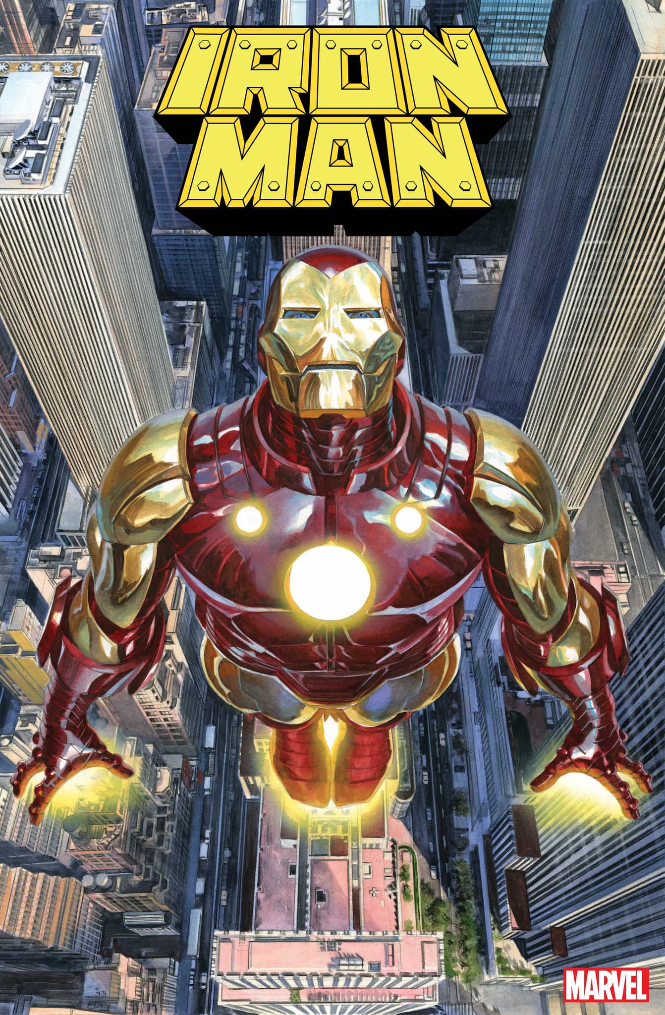 IRON MAN #25 cover by Alex Ross