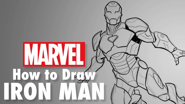 How To Draw Iron Man Marvel