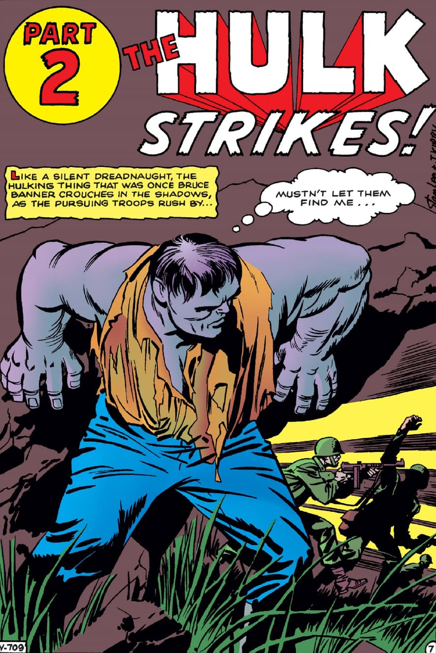 Bruce Banner's tragic beginnings in INCREDIBLE HULK (1962) #1.