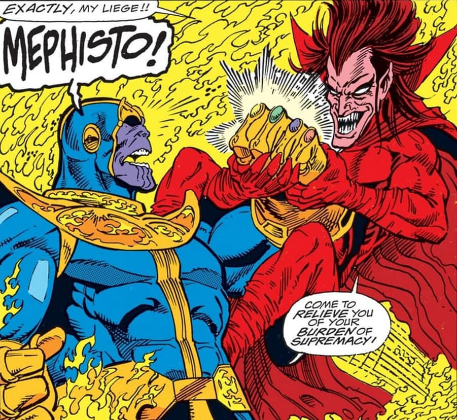 INFINITY GAUNTLET (1991) #5 panel by Jim Starlin and Ron Lim