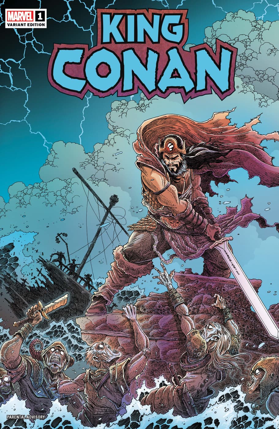 KING CONAN #1 variant cover by James Stokoe