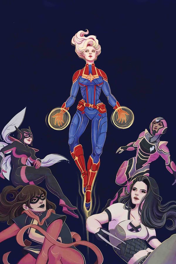 Captain Marvel #1 variant by Lauren Tsai