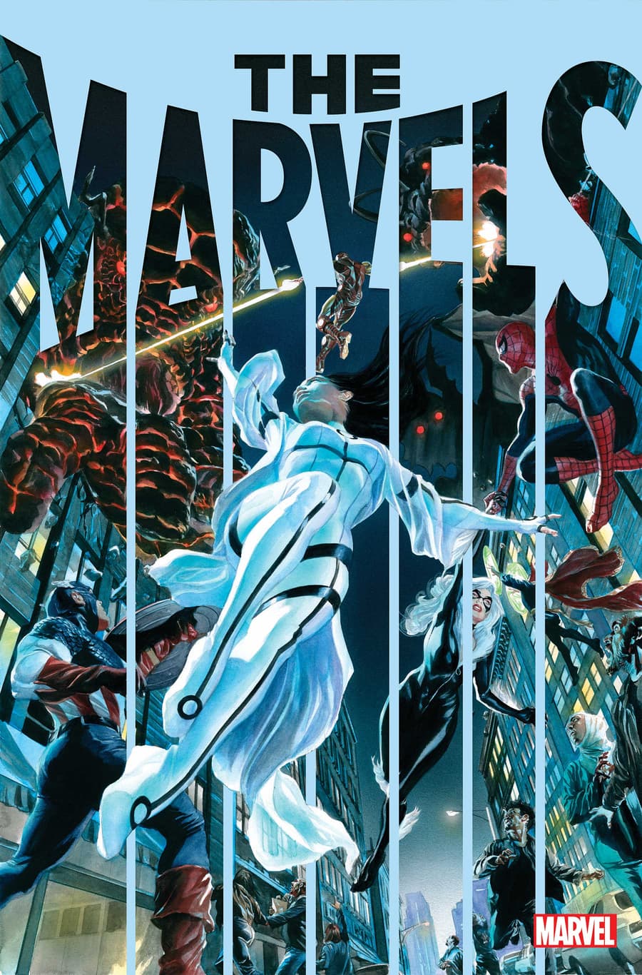 THE MARVELS #4 cover by Alex Ross