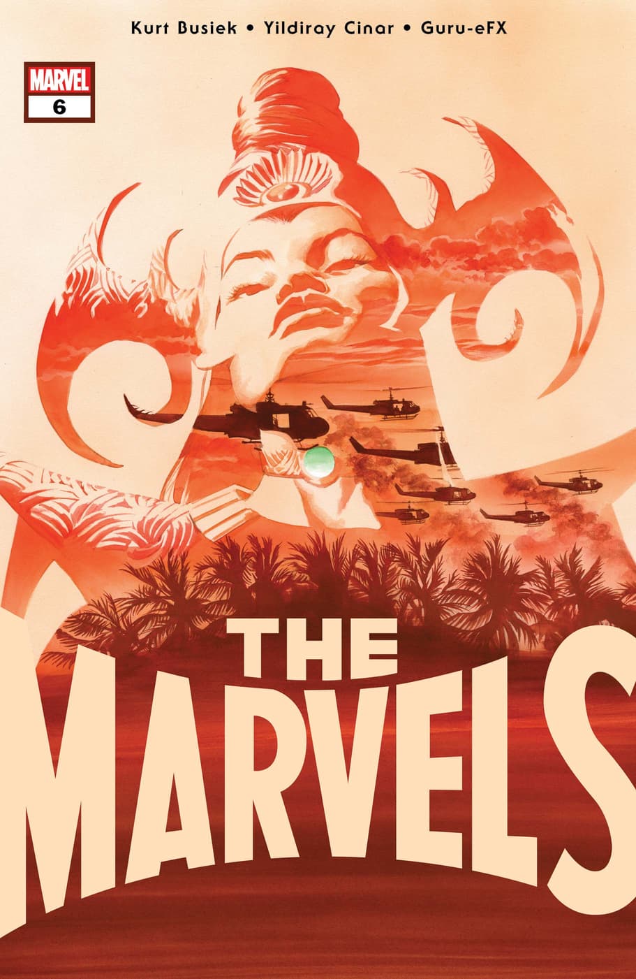 THE MARVELS #6 cover by Alex Ross