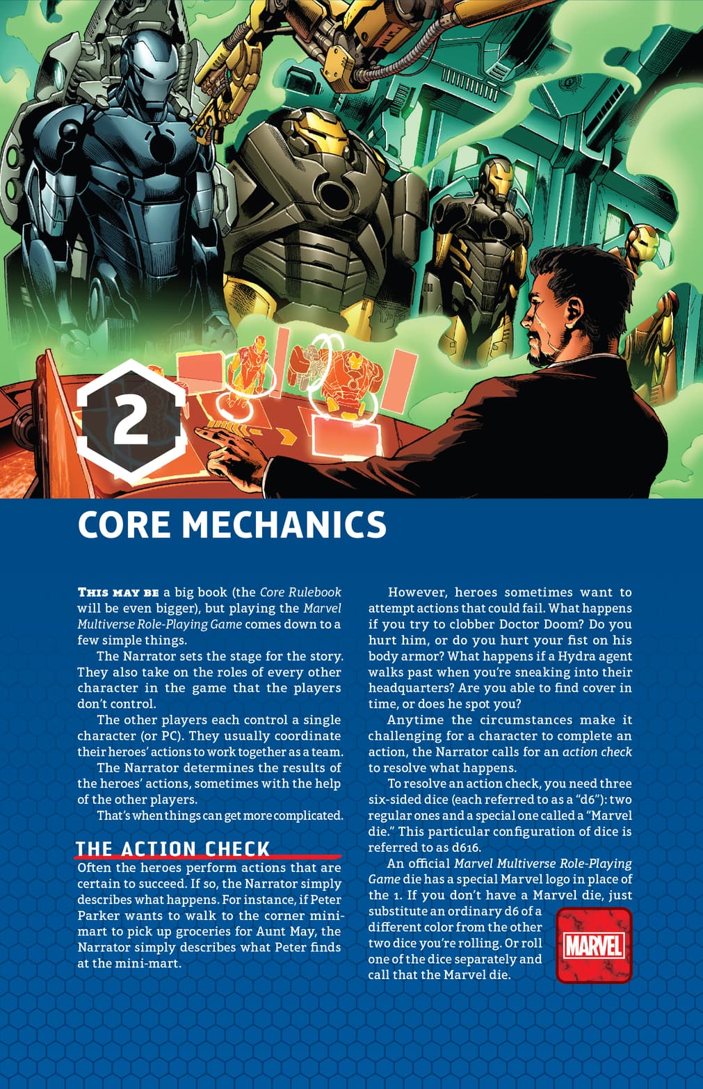 Marvel Multiverse Role-Playing Game Playtest Rulebook by Matt Forbeck Core Mechanics