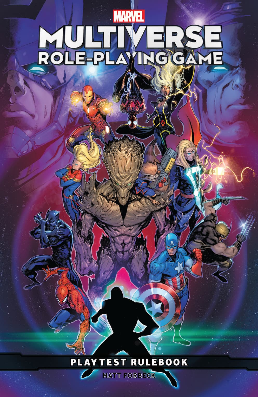 Marvel Multiverse Role-Playing Game Playtest Rulebook Cover by Matt Forbeck