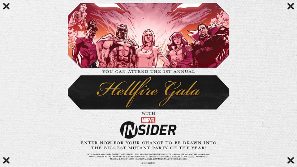 Marvel Hellfire Gala sweepstakes