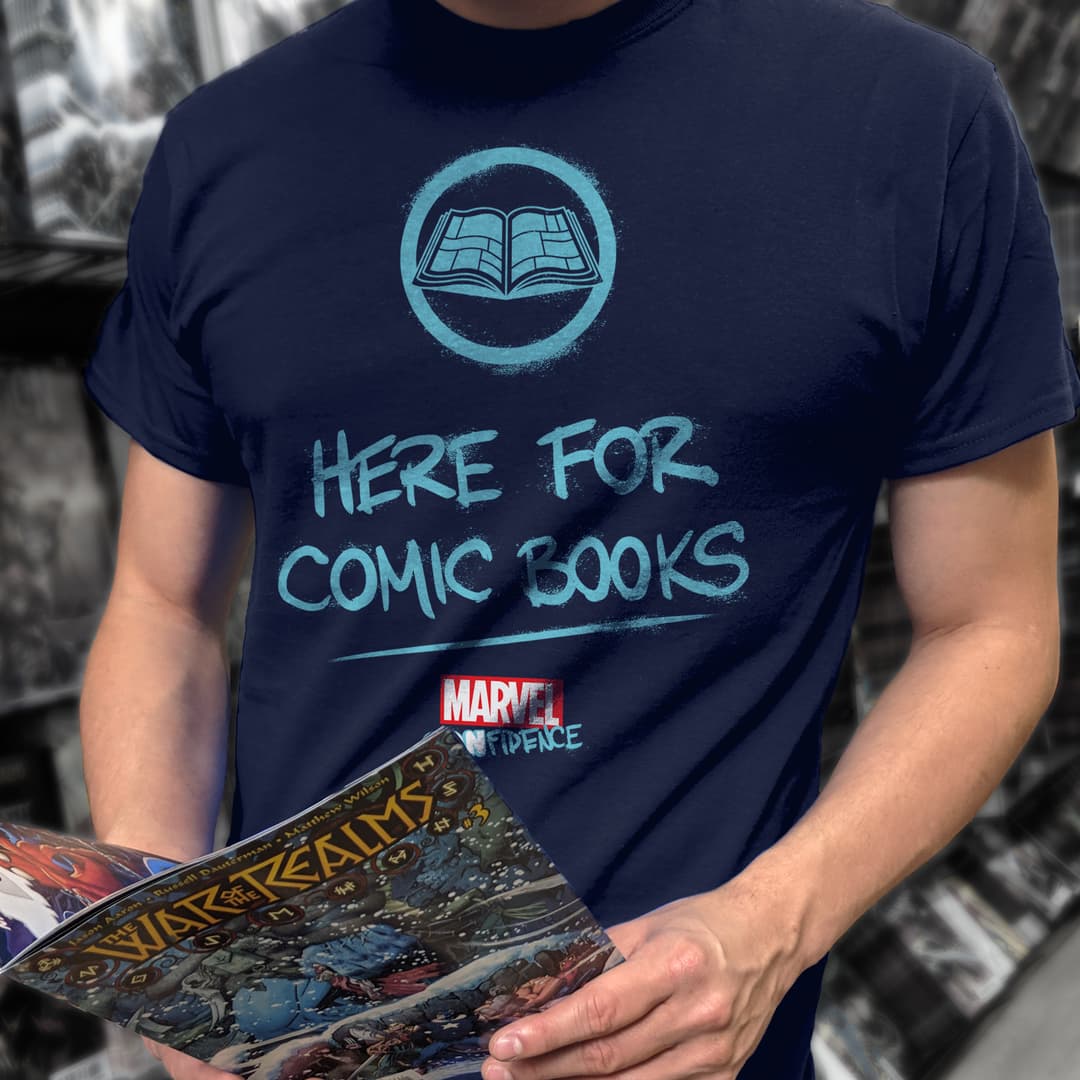 Marvel Con-Fidence Comics shirt