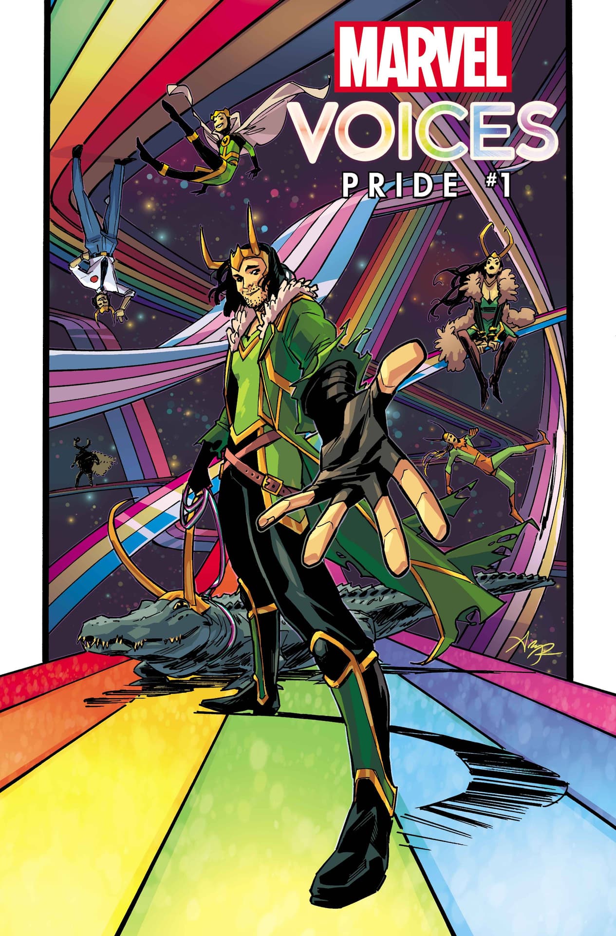 MARVEL’S VOICES: PRIDE variant cover by Amy Reeder