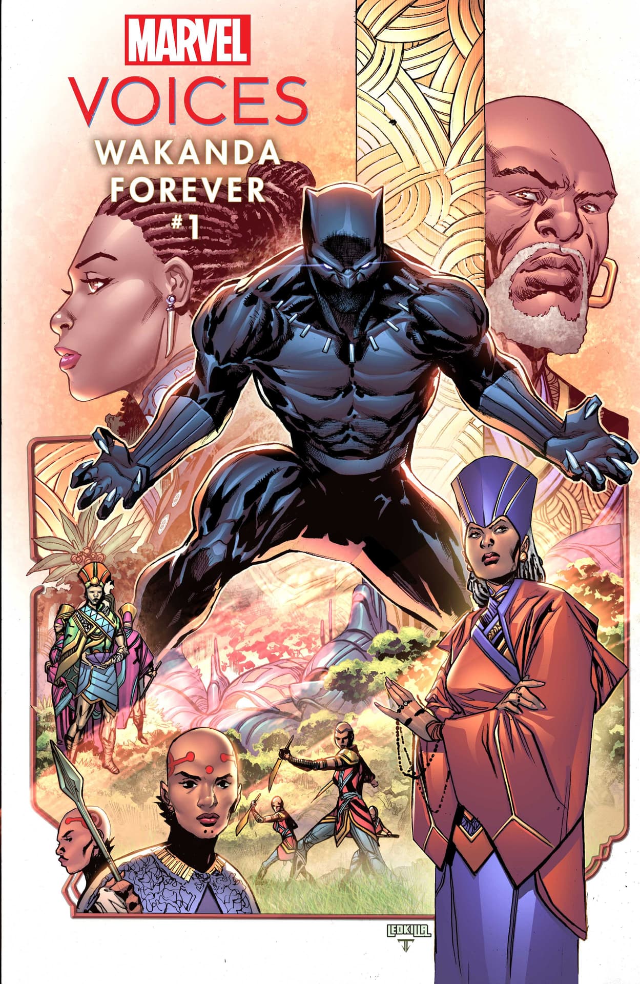 MARVEL'S VOICES: WAKANDA FOREVER cover by Ken Lashley