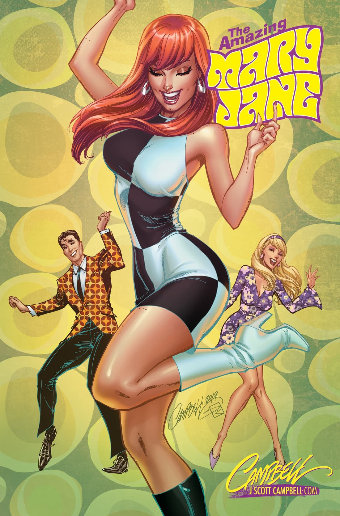 AMAZING MARY JANE #1 variant art by J. Scott Campbell with colors by Sabine Rich