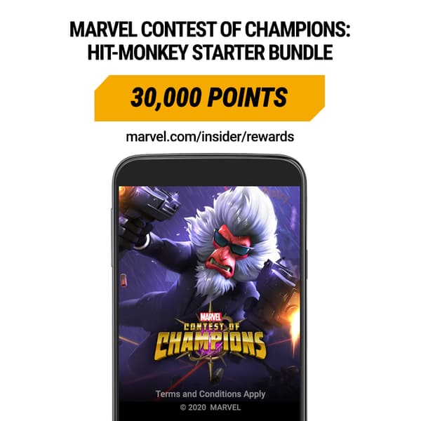 Marvel Insider Marvel Contest of Champions Hit-Monkey Starter Bundle