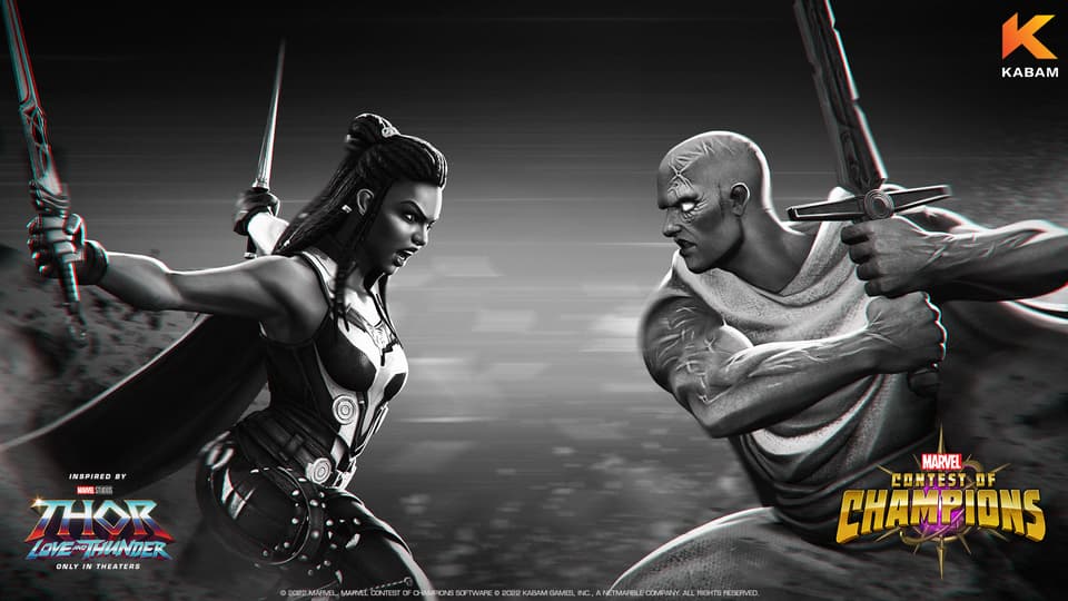 Marvel Contest of Champions Valkyrie vs. Gorr the God Butcher Loading Screen