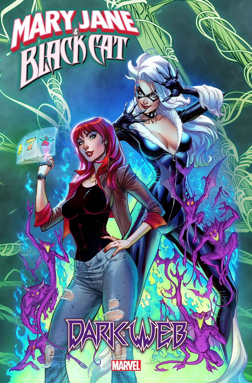 MARY JANE & BLACK CAT #1 cover by J. Scott Campbell