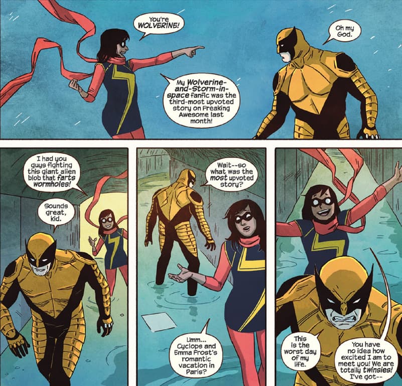 Wolverine's worst nightmare in MS. MARVEL (2014) #6.