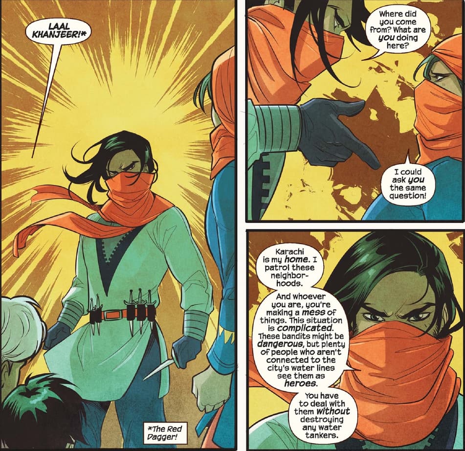 Ms. Marvel meets Red Dagger in MS. MARVEL (2015) #12.