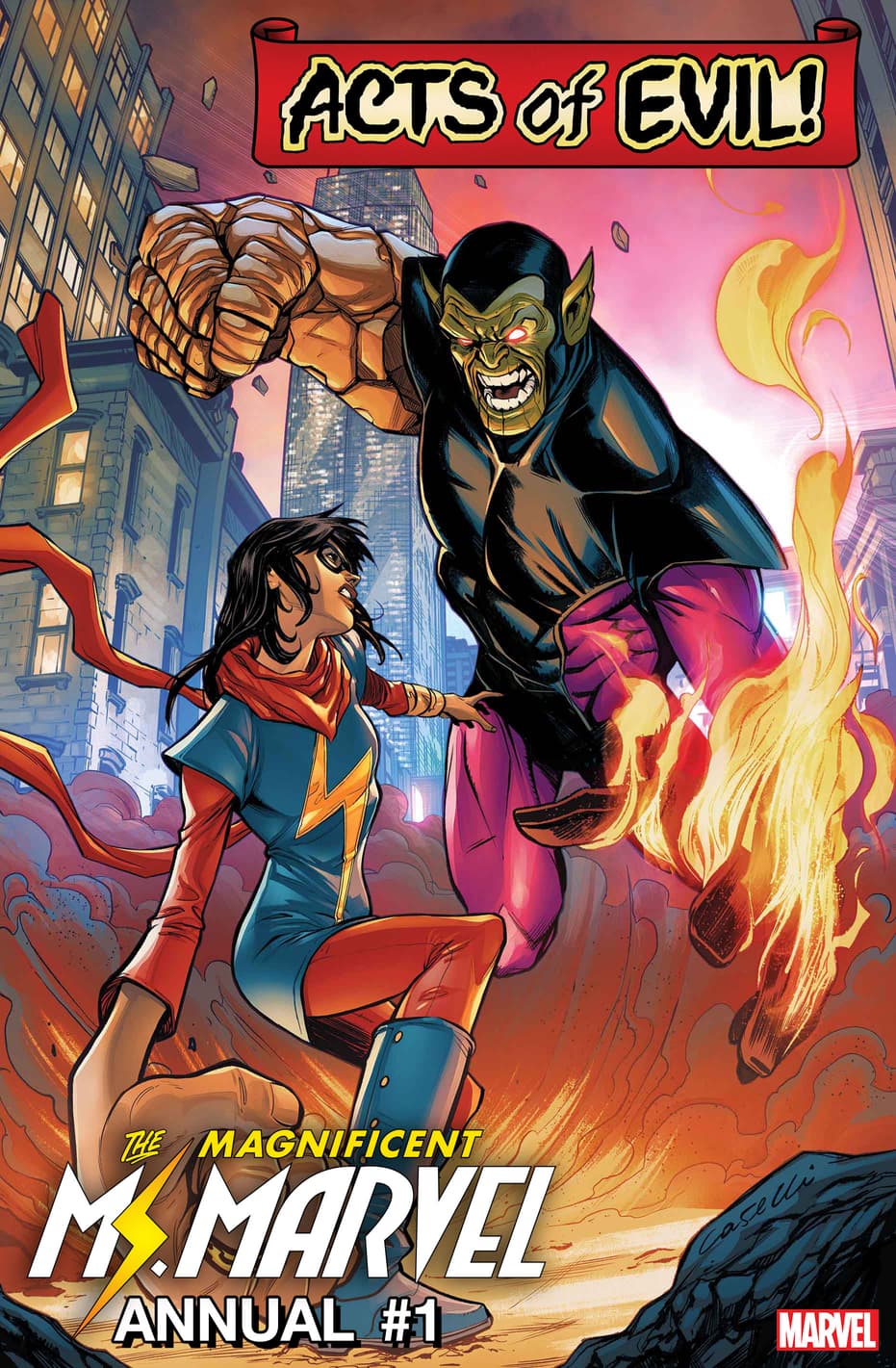 Ms. Marvel vs Super Skrull
