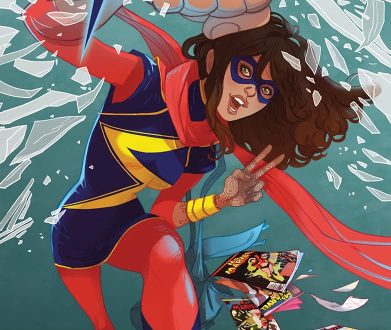 MS. MARVEL (2014) #13 cover by Marguerite Sauvage