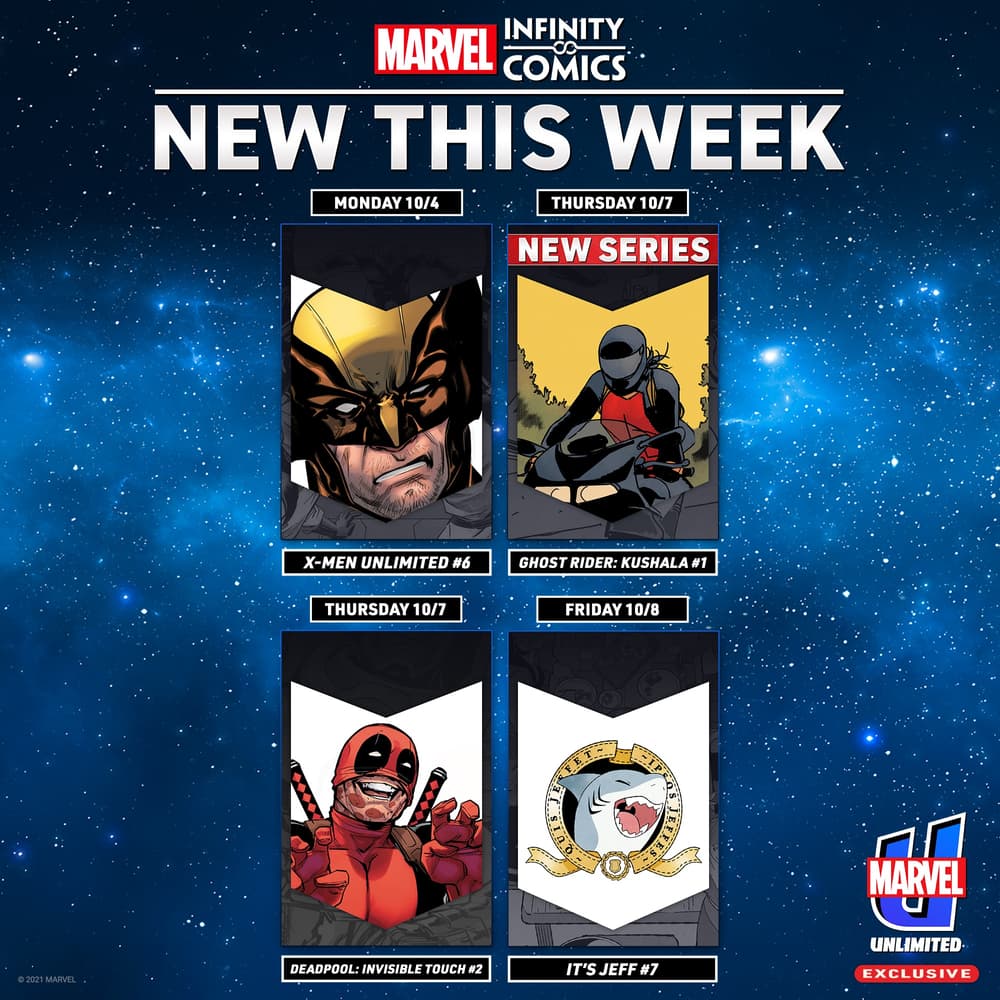 This week's Infinity Comics releases.
