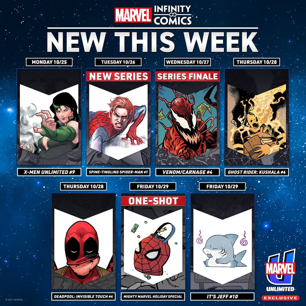 Calendar of New Infinity Comics This Week