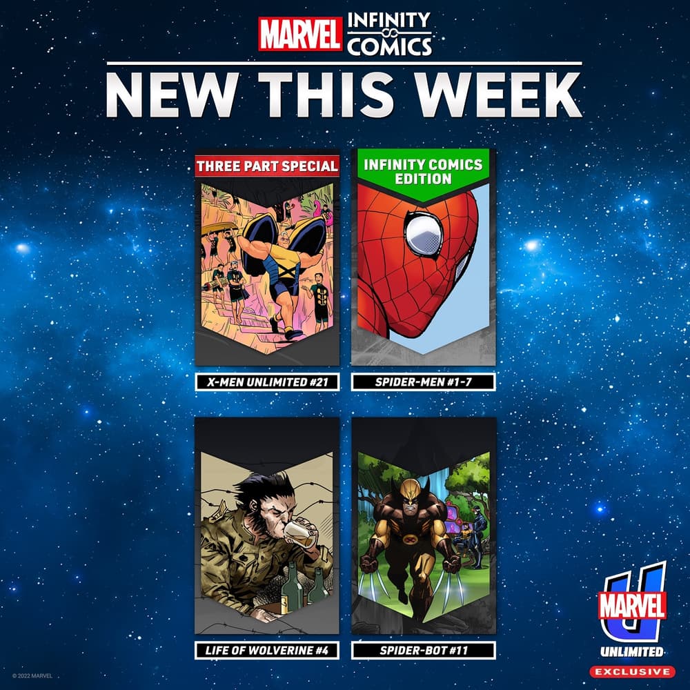 This Week's Infinity Comics Calendar